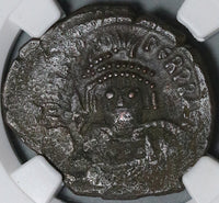 513 NGC Ch VF Heraclius Byzantine Empire Follis Cyzicus Overstruck (21092801C)