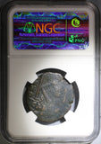 539 NGC Fine Justinian I Byzantine Empire 20 Nummi 1/2 Follis Rare Carthage Mint Year 13 (21092301C)