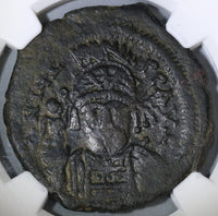 565 NGC VF Justin II Byzantine Follis Antioch Mint Pedigree (18121801C)