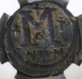 527 NGC F Justin I & Justinian I Byzantine Empire Follis Nicomedia Mint Rare Joint Reign Coin (18121602C)