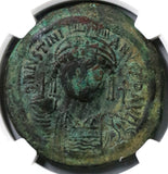 540 Justinian I Byzantine Empire Dated Follis Constantinople Mint NGC VF (19081201C)