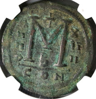 540 Justinian I Byzantine Empire Dated Follis Constantinople Mint NGC VF (19081201C)