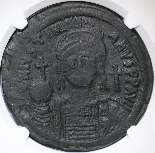 539 NGC VF Justinian I Byzantine Empire Follis Cyzicus Mint Year