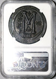 538 NGC AU Justinian I Byzantine Empire Follis Nicomedia Mint Dated Coin (21010201C)