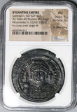 538 NGC AU Justinian I Byzantine Empire Follis Nicomedia Mint Dated Coin (21010201C)
