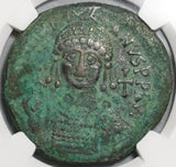 539 Justinian I Byzantine Dated Follis Antioch Mint Year 13 NGC VF Pedigree (20012802C)
