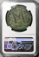 539 Justinian I Byzantine Dated Follis Antioch Mint Year 13 NGC VF Pedigree (20012802C)