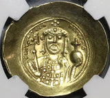 1071 NGC AU Michael VII Byzantine AV/EL Gold Electrum Histamenon Nomisma Christ (22072701D)