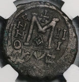 584 NGC VF Maurice Tiberius Byzantine Empire Follis Cyzicus Year 3 (21082903C)