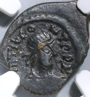 579 Tiberius II Constantine Byzantine 5 Nummi Pentanummium NGC VF (18091304C)