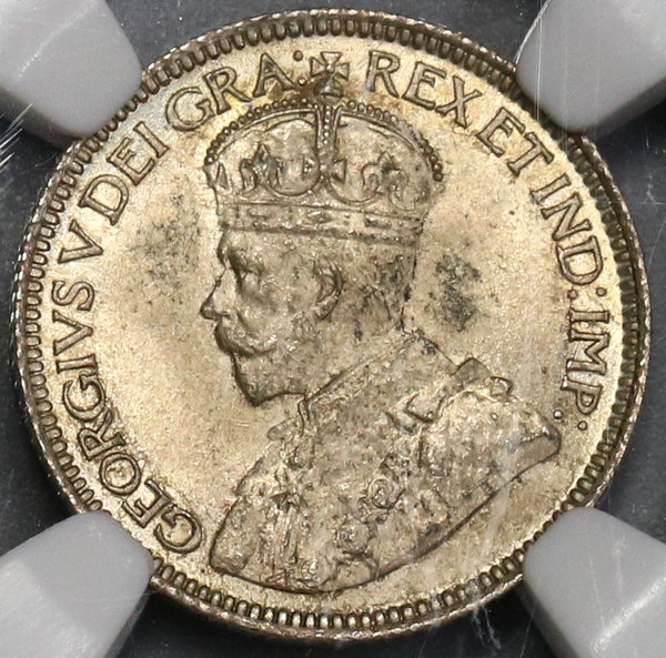 1919 NGC MS 65 Canada 10 Cents Die Rotation Error Silver Coin