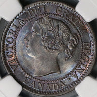 1859 NGC MS 63+ Canada 1 Cent Narrow 9 Victoria Coin (18042801D)
