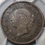 1859 PCGS VF 35 Canada Victoria Large Cent Narrow 9 Penny Coin (23020904C)