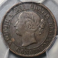 1859 PCGS VF 35 Canada Victoria Large Cent Narrow 9 Penny Coin (23020904C)