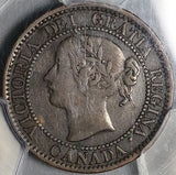 1859 PCGS VF 35 Canada Victoria Large Cent Narrow 9 Penny Coin (23020904C)
