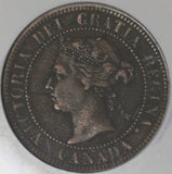 1891 NGC VF 35 Canada 1 Cent LL SD Victoria Large Leaves Small Date (20030304C)