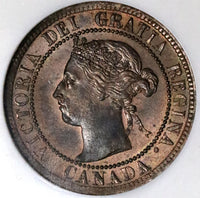 1901 NGC MS 63 RB Canada 1 Cent Victoria Mint State Fatty Holder Coin (22100901C)