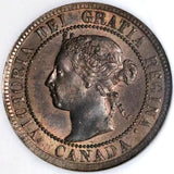 1901 NGC MS 63 RB Canada 1 Cent Victoria Mint State Fatty Holder Coin (22100901C)