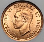 1939 NGC MS 64 RD Canada 1 Cent George VI Mint State Red Coin (20030203C)