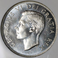 1949 NGC MS 64 Canada George VI 50 Cents Half Dollar Silver Coin (22042701C)