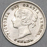 1896 Canada Victoria 5 Cents Sterling Silver Coin (22041601R)