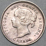 1897 Canada Victoria 5 Cents Sterling Silver Coin (22041602R)