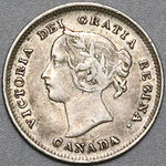 1899 Canada Victoria 5 Cents Sterling Silver Coin (22042102R)