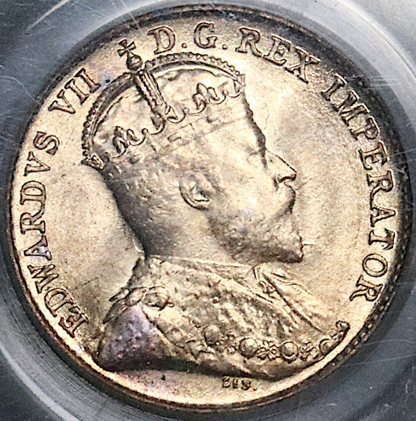 1902 PCGS MS 65 Canada 5 Cents Edward VII OGH Gem Silver Sterling Old Green Holder Coin (22100902C)