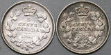 1902 1902-H Canada Edward VII 5 Cents Sterling Silver Coins (22042201R)