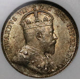 1903 NGC MS 62 Canada 5 Cents Edward VII Silver Sterling NOT Heaton Coin (21111802C)