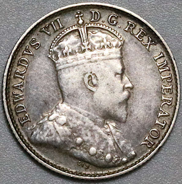 1903 Canada Edward VII 5 Cents VF Sterling Silver Coin (22042202R)
