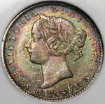 1862 NGC XF 45 New Brunswick Canada 10 Cents Scarce Silver Coin (20030702C)