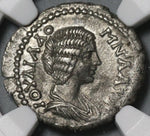 207 NGC Ch XF Julia Domna Silver AR Drachm Caesarea Cappadocia Roman Provincial (21061603C)