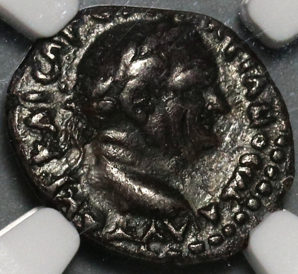 69 NGC Ch VF Vespasian AR Silver Hemidrachm Nike Cappadocia Judaea Caesarea (21012202C)