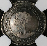 1824-NG NGC VF 35 Central American Republic 1 Real Guatemala Silver Coin (23030201C)