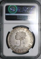 1847/6 NG NGC XF Det Central American Republic Guatemala 8 Reales Coin (22011801C)