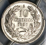 1936 PCGS MS 66 Chile 10 Centavos Condor Bird Santiago Coin POP 1/0 (23010701C)