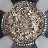 1790-So NGC VF 30 Chile 1/4 Real Charles IV Spain Colonial Santiago Silver Coin (22013102C)