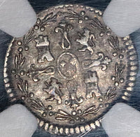 1790-So NGC VF 30 Chile 1/4 Real Charles IV Spain Colonial Santiago Silver Coin (22013102C)