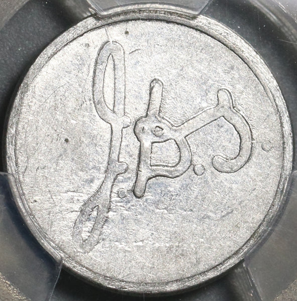 1939 PCGS MS 62 Shanghai China 1 cent Omnibus Token Bus Coin