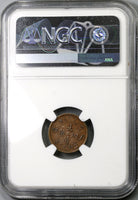 1906 NGC AU 53 Chekiang Imperial China 2 cash Dragon Coin (20081102C)
