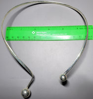 1976 Alton Vintage 925 Silver Choker Necklace Sweden Organic Modern