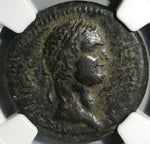 82 NGC VF Domitian Cilicia Flaviopolis Tyche Seated River God AE23 (20080302C)