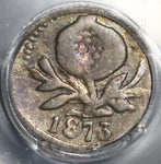 1873 PCGS VF 30 Colombia 1/4 Decimo Popayan Silver Coin POP 1/1 (21070504C)