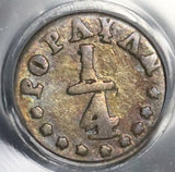 1873 PCGS VF 30 Colombia 1/4 Decimo Popayan Silver Coin POP 1/1 (21070504C)