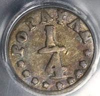 1873 PCGS VF 30 Colombia 1/4 Decimo Popayan Silver Coin POP 1/1 (21070504C)