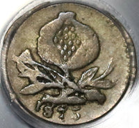 1875 PCGS XF 40 Colombia 1/4 Decimo Popayan Silver Coin POP 1/1 (20050605C)