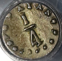 1875 PCGS XF 40 Colombia 1/4 Decimo Popayan Silver Coin POP 1/1 (20050605C)