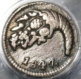 1847 PCGS XF Det Colombia 1/4 Real Bogota Nueva Granada Silver Coin (20032401C)