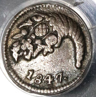 1847 PCGS XF Det Colombia 1/4 Real Bogota Nueva Granada Silver Coin (20032401C)
